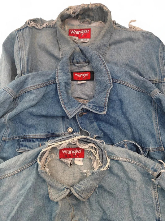 Wrangler Lee Denim Jacket Damaged Grade C Bale x 10