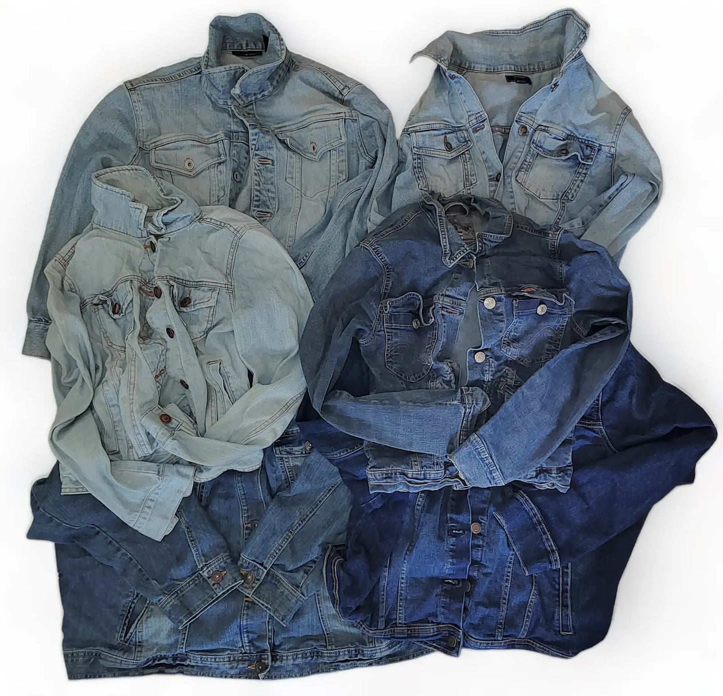 Denim Jackets Women's Blue Job lot Wholesale Button Up XS - M x10