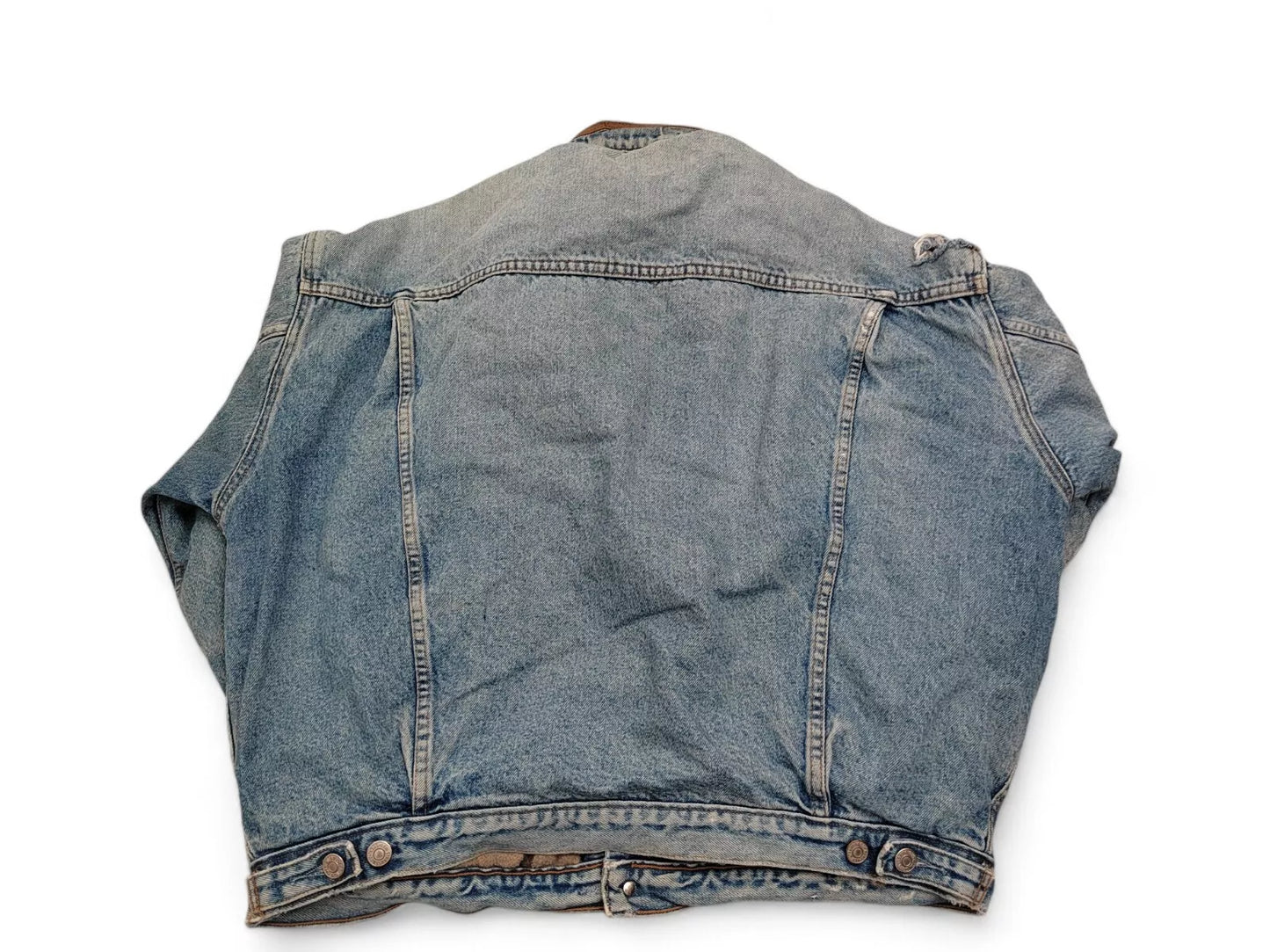 Vintage Levi's Lined Denim Trucker Jacket - Blanket Lined - 1980s/90s - Medium