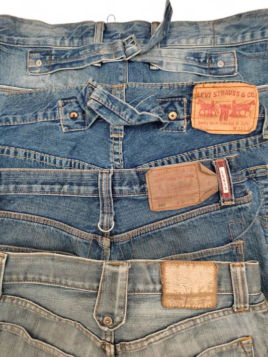 Wholesale Job lot Vintage Levi Jeans Unique Models Grade C x 10 Mixed Resell