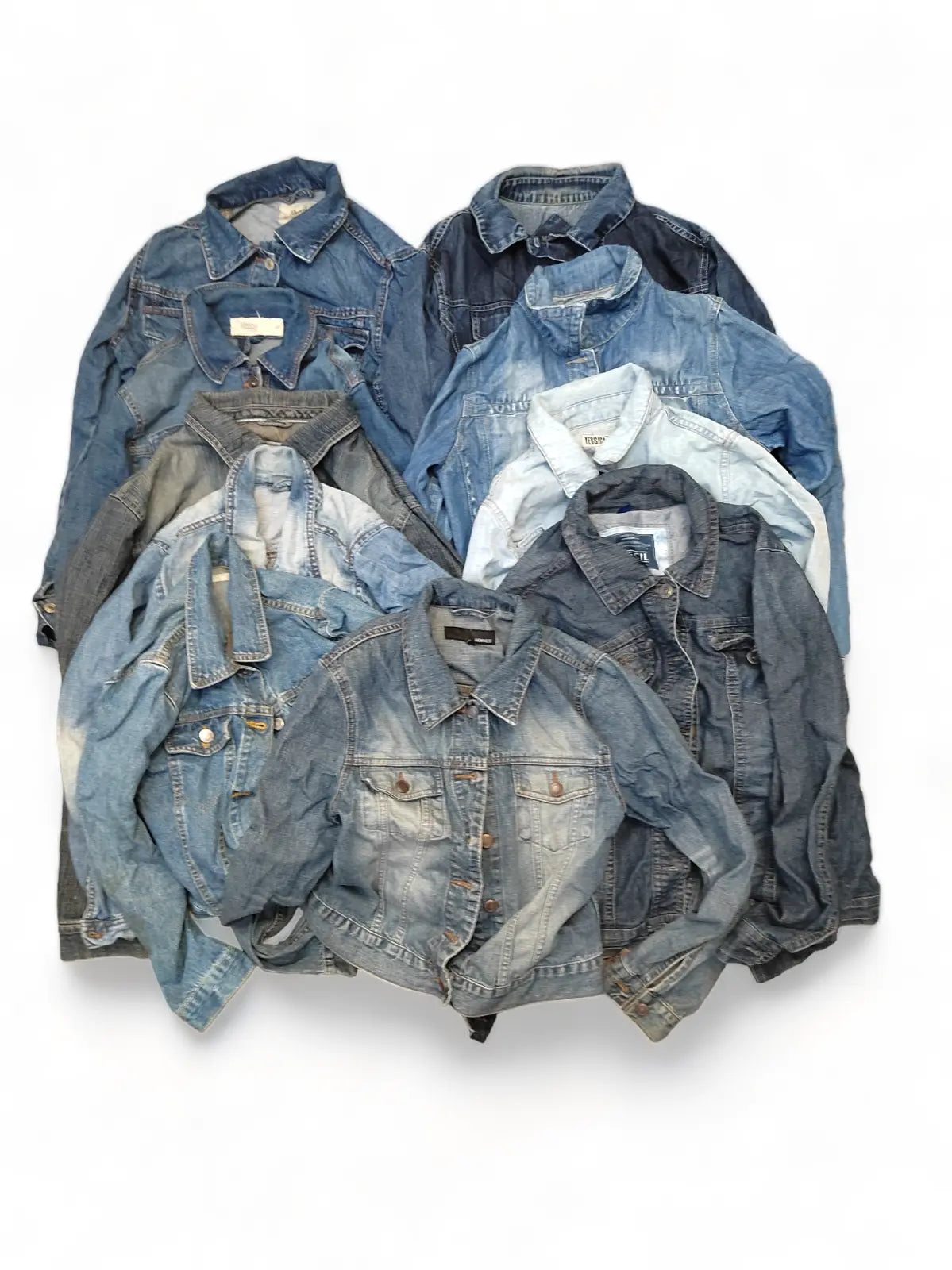 Denim Jackets Women's Blue Job lot Wholesale Button Up XS - M x10