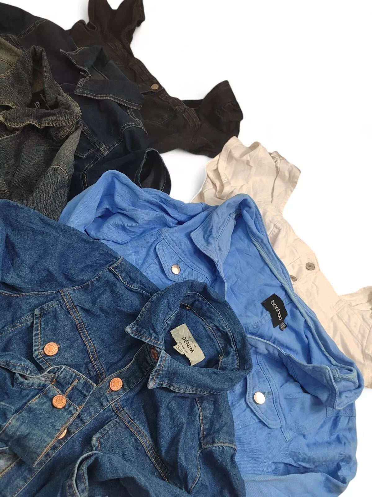 Denim Dresses Women's Blue Job Lot Wholesale Button Up XS - L x 10