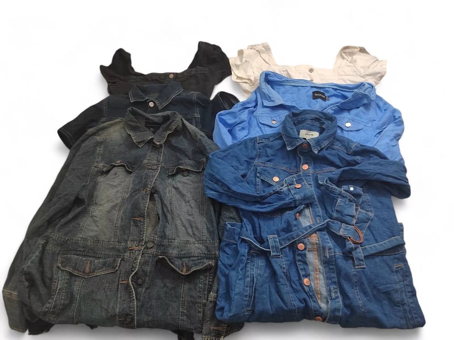 Denim Dresses Women's Blue Job Lot Wholesale Button Up XS - L x 10