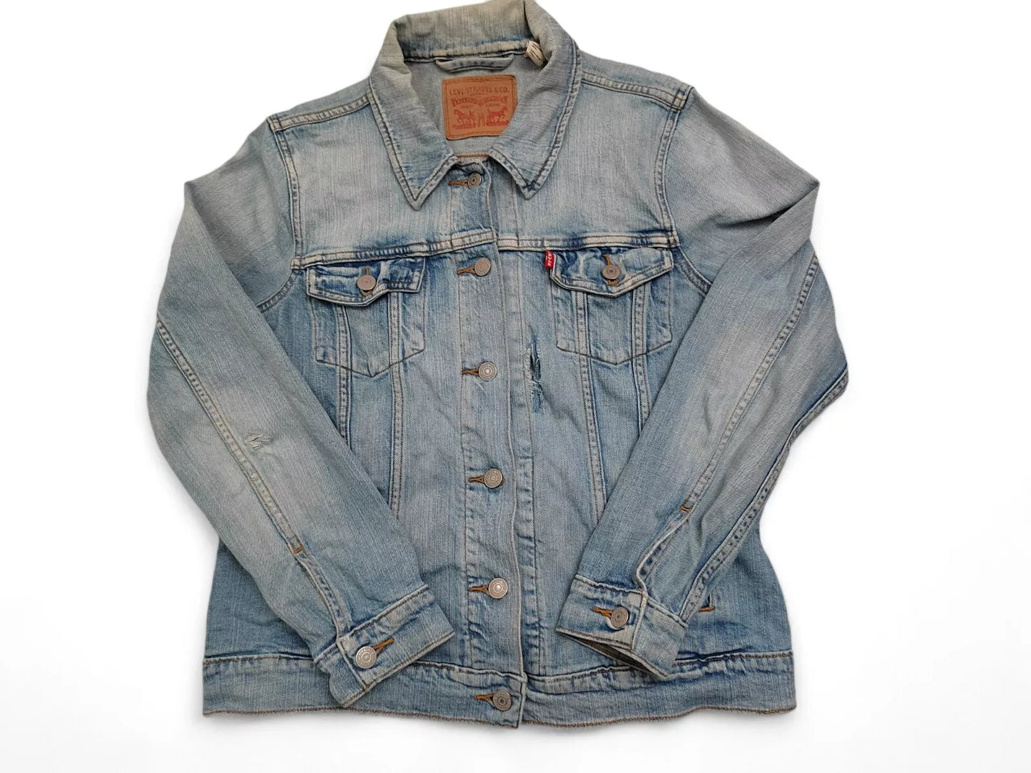 Vintage Levi's Trucker Jacket - Light Blue Denim - Men's Small