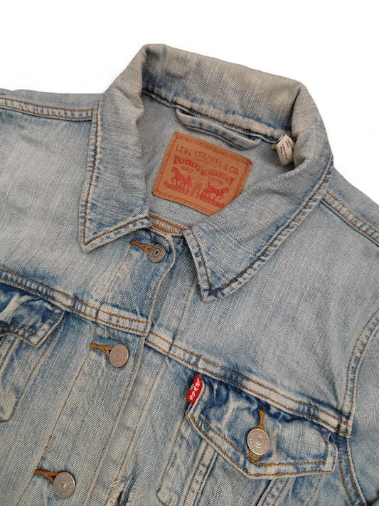 Vintage Levi's Trucker Jacket - Light Blue Denim - Men's Small