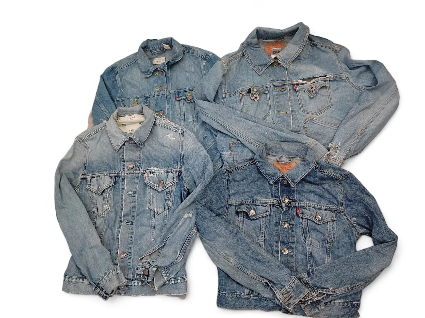 Levi Denim Jacket Grade C Damaged Bale x 10