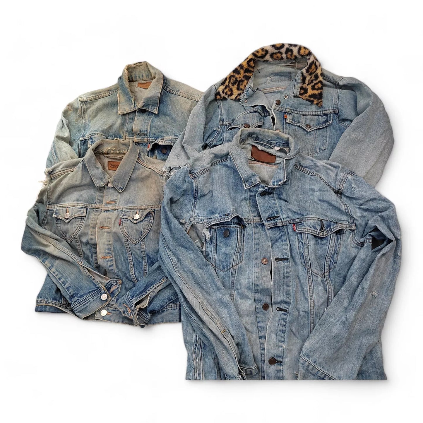 Levi Denim Jacket Grade C Damaged Bale x 10