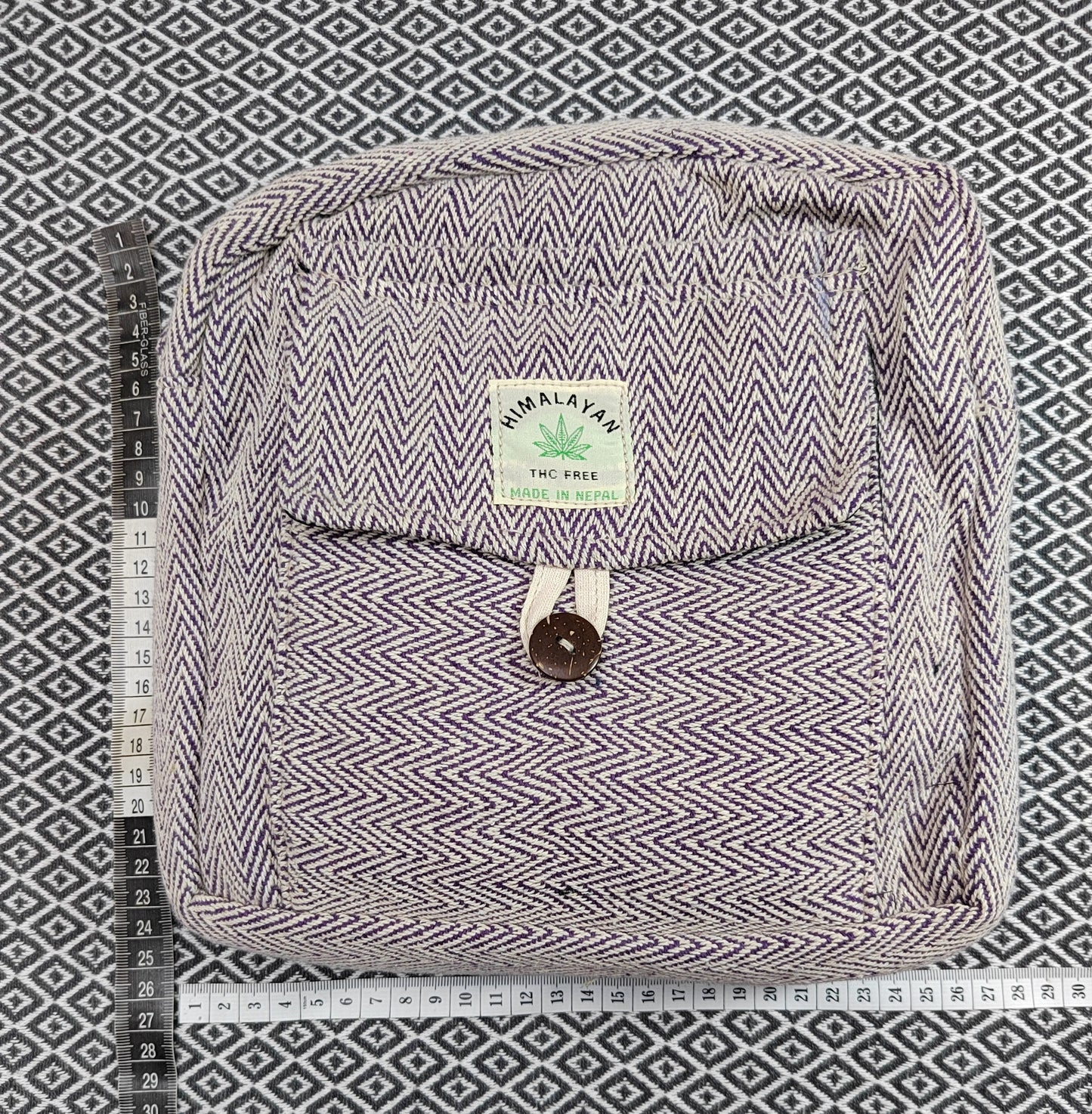 Purple Hemp Shoulder Bag, Handmade, Messengers Bag, Satchel Bag Organic cotton, Eco-Friendly, Zipper Closure Bag | Made in Nepal Active